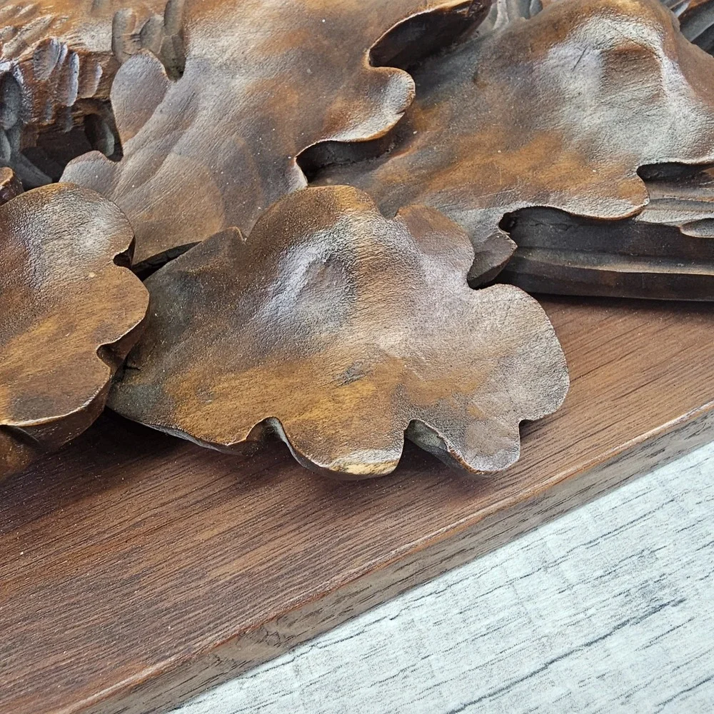Wow Vtg Black Forest Wall Plaque Hunting Fox Trophy 21.5